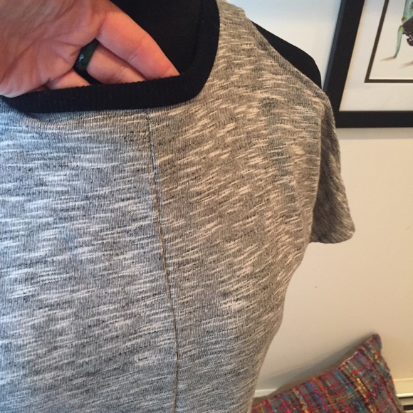 ASOS Gray cold shoulder sweatshirt dress - Picture 3 of 6